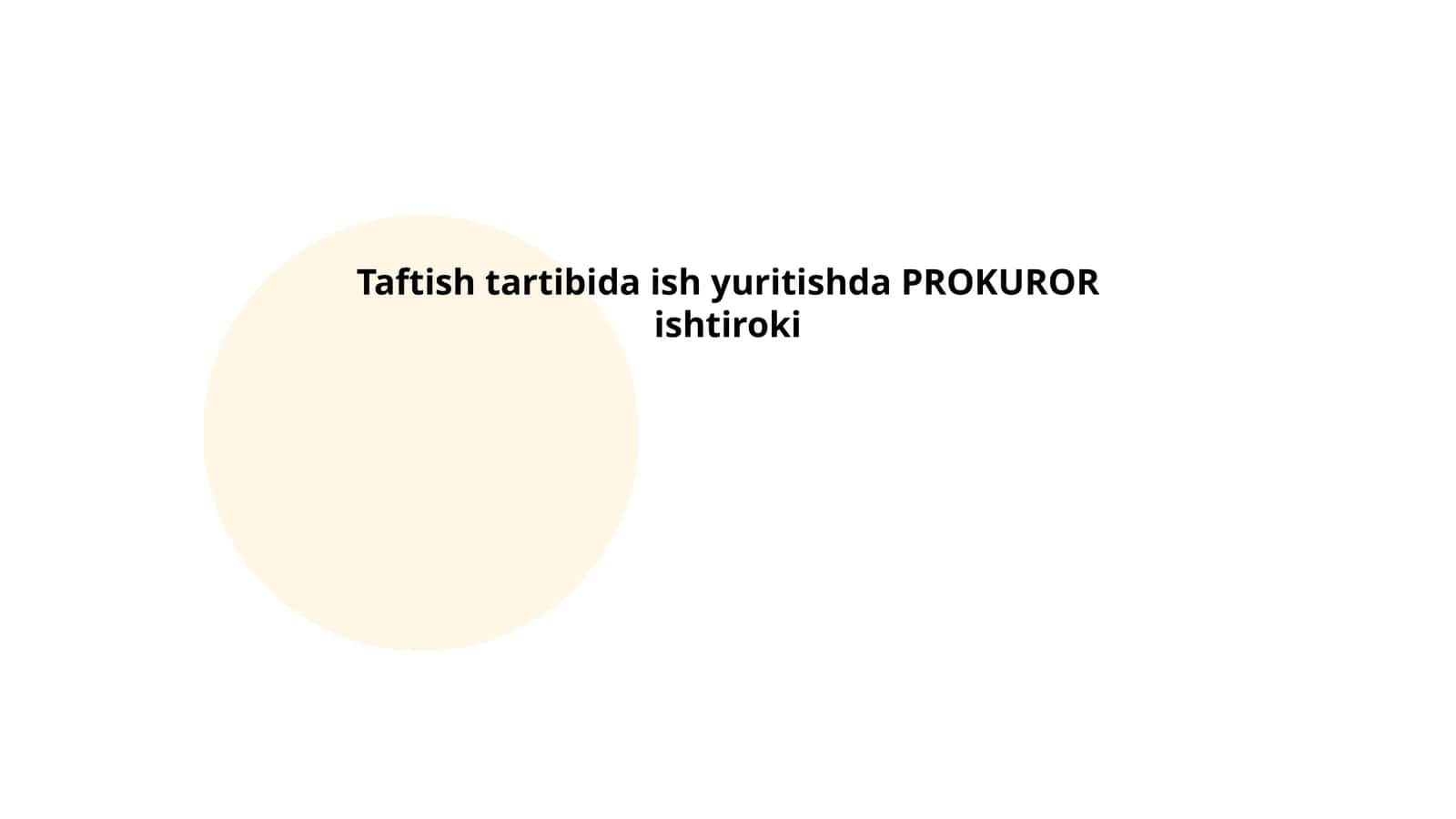 PROKUROR ishtiroki