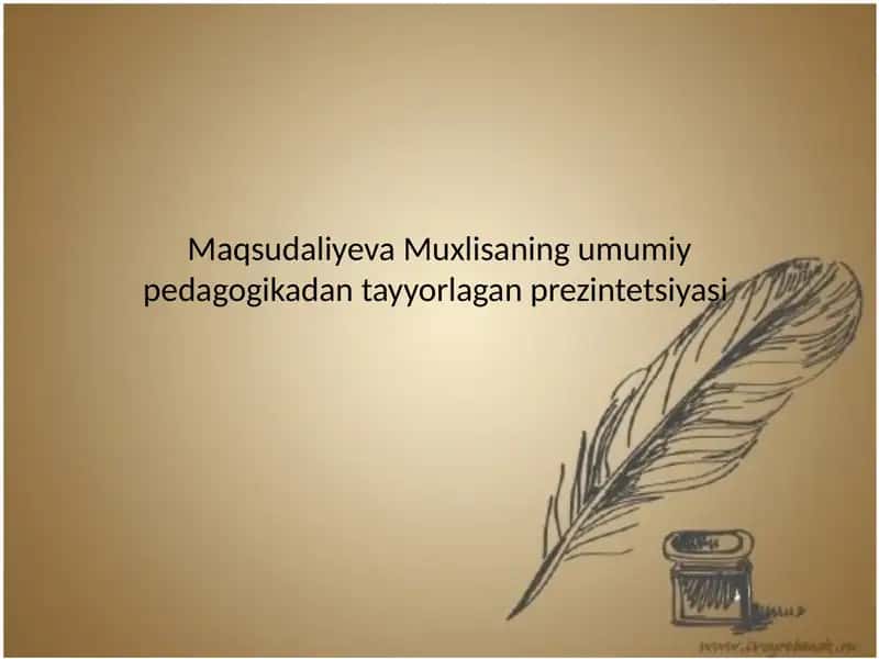 Tarbiya qonuniyatlari