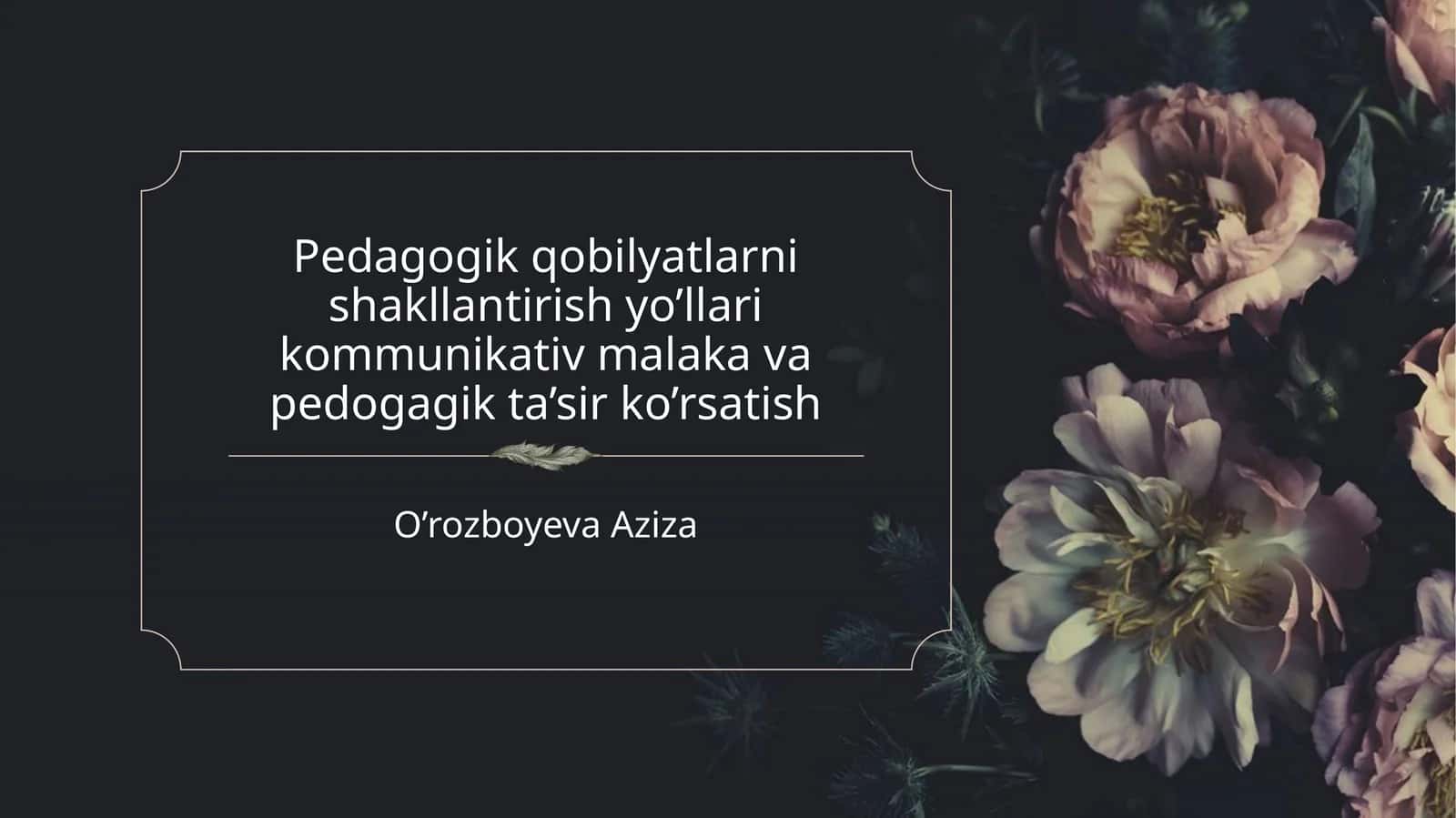 Pedagogik mahorat