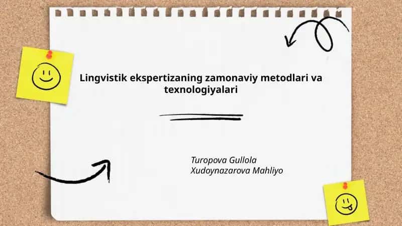 Lingvistik ekspertizaning zamonaviy metodlari va texnologiyalari