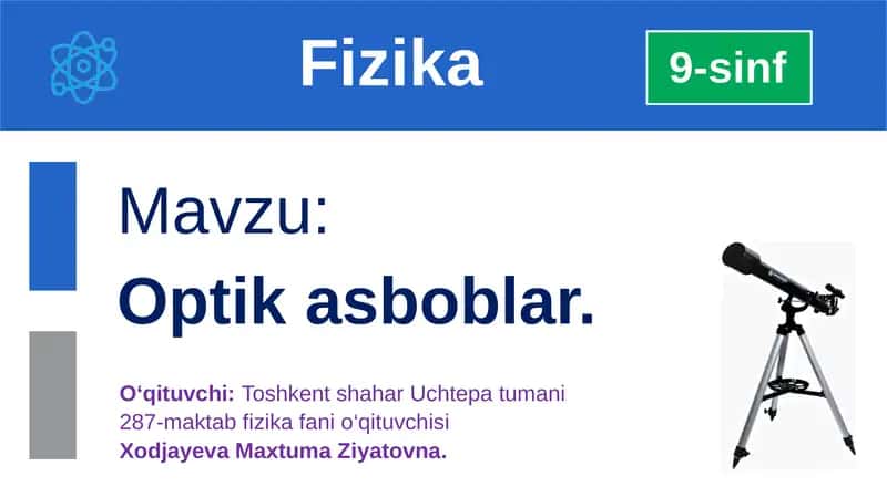 Optik asboblar
