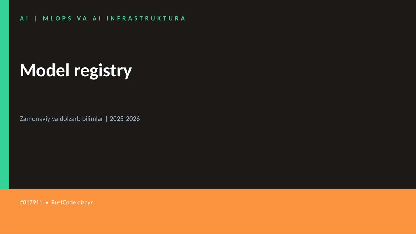 MLOPS VA AI INFRASTRUKTURA