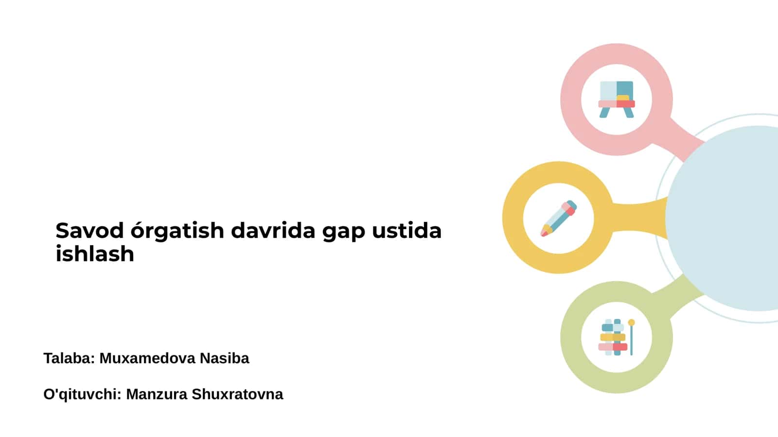 Gap ustida ishlash