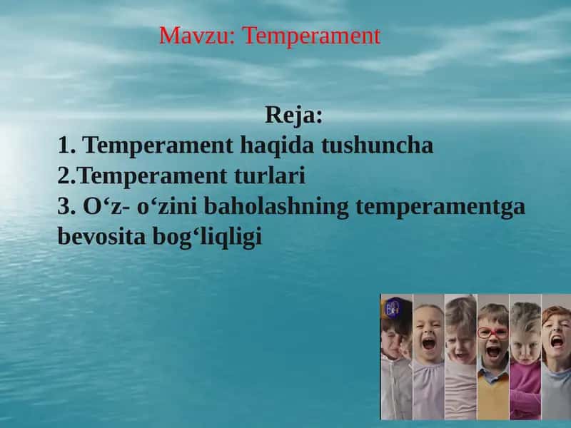 Temperament