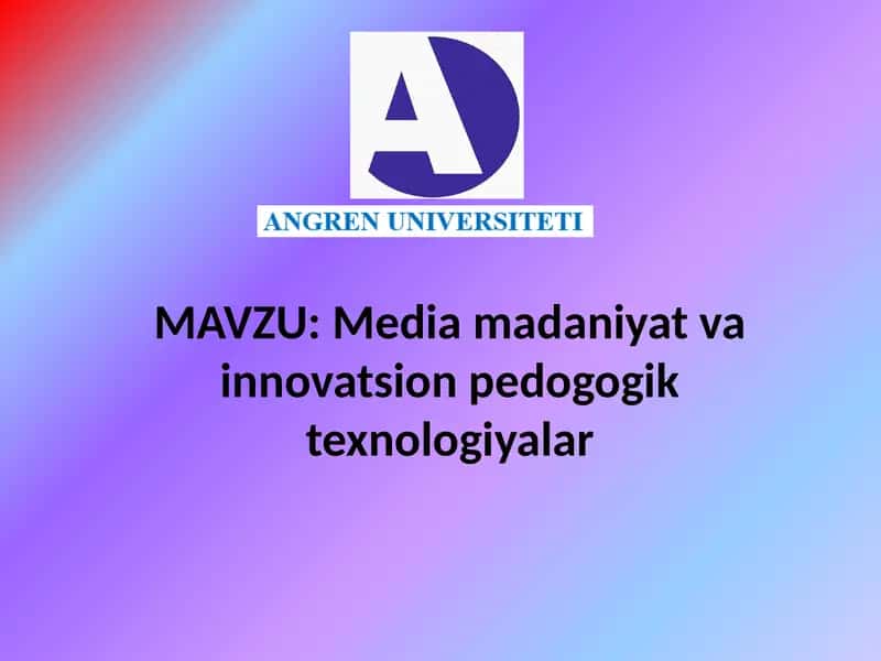 Pedagogik texnologiyalar