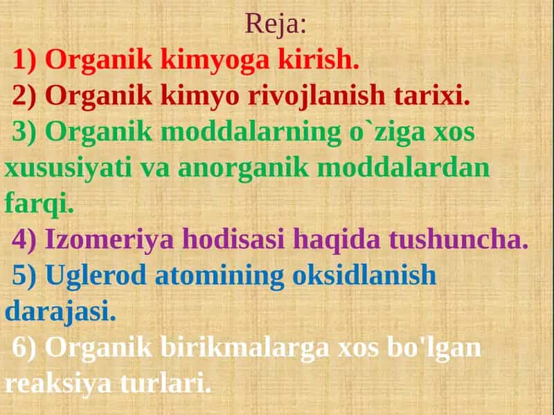 Organik Kimyo