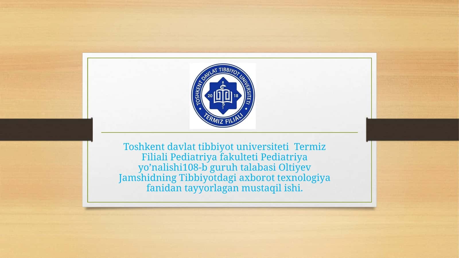 Masalalarning algoritmini tuzish va shu algoritm asosida Delphi dasturlash tilida dastur tuzish. Masalalarning algoritmini tuzish va shu algoritm asostibbiyot