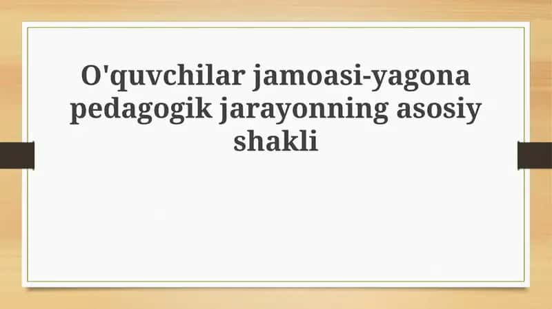 O'quvchilar jamoasi