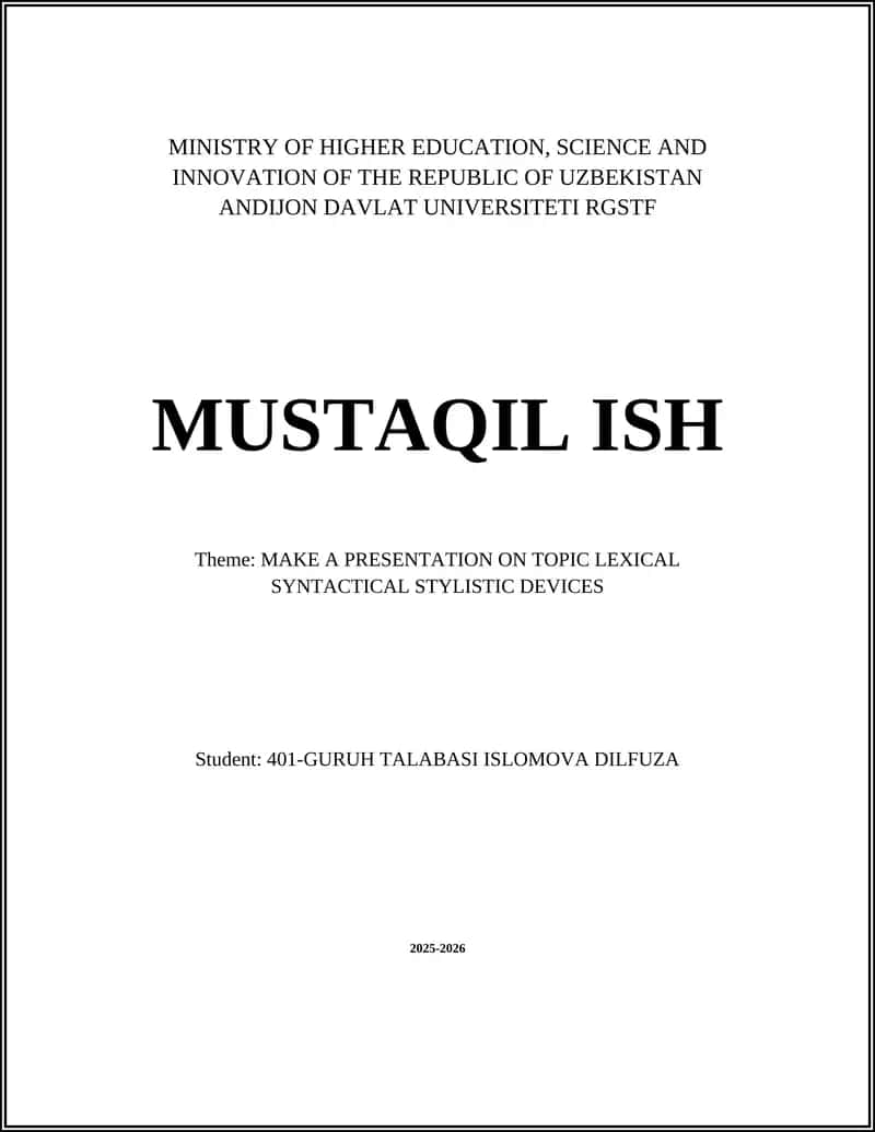 MAKE A PRESENTATION ON TOPIC LEXICAL SYNTACTICAL STYLISTIC DEVICES