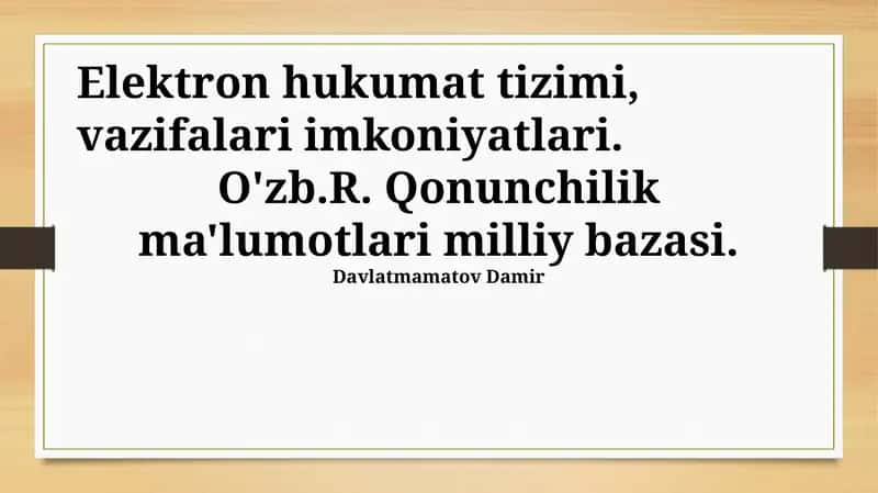 Elektron Hukumat Tizimi