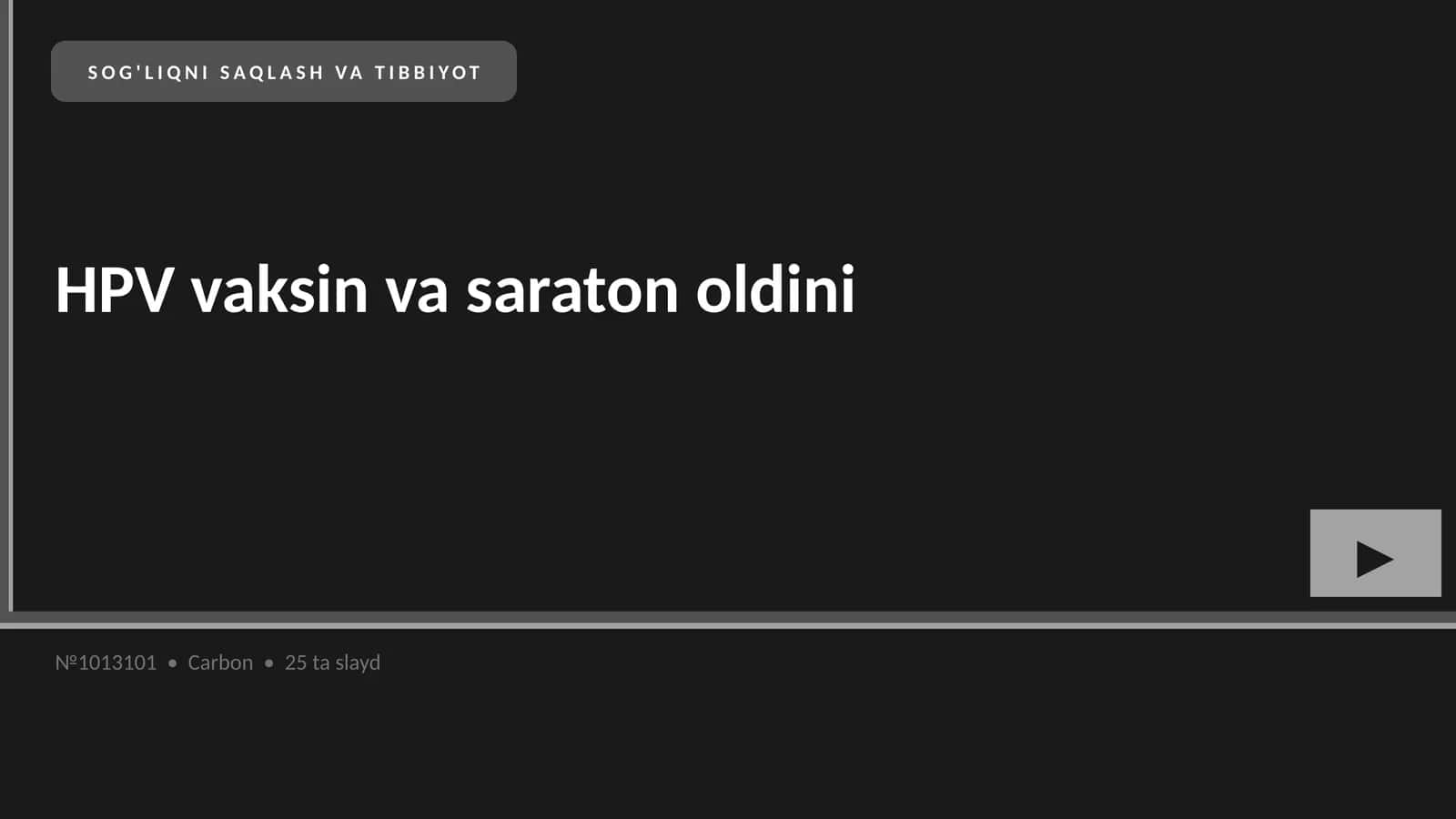 HPV vaksin va saraton oldini