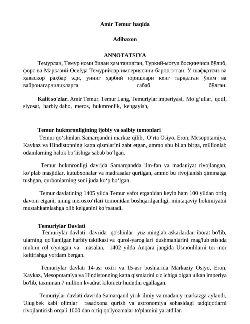Temuriylar Davlati