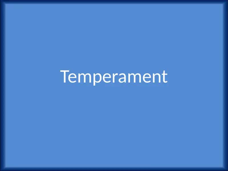 Temperament
