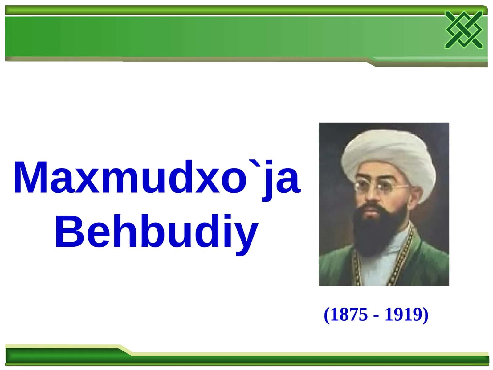 Mahmudxo`ja Behbudiy