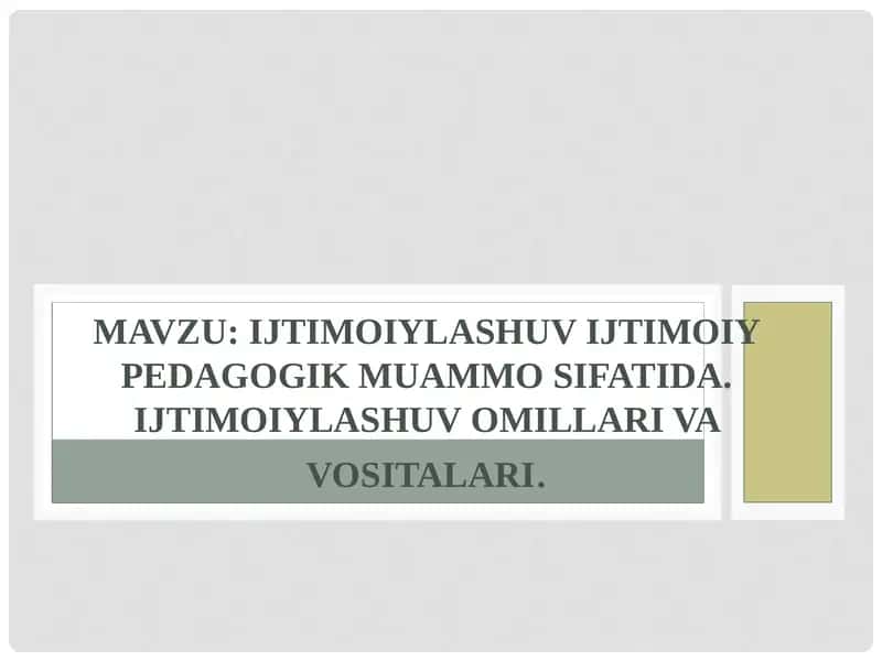 Ijtimoiylashuv