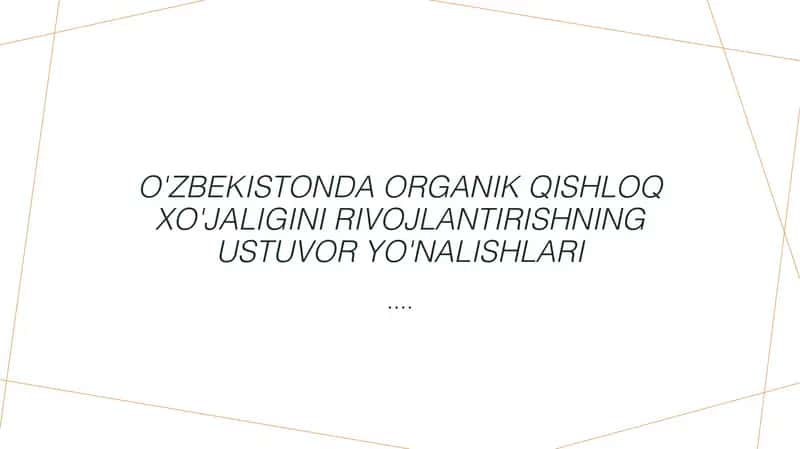 Organik qishloq xo'jaligi