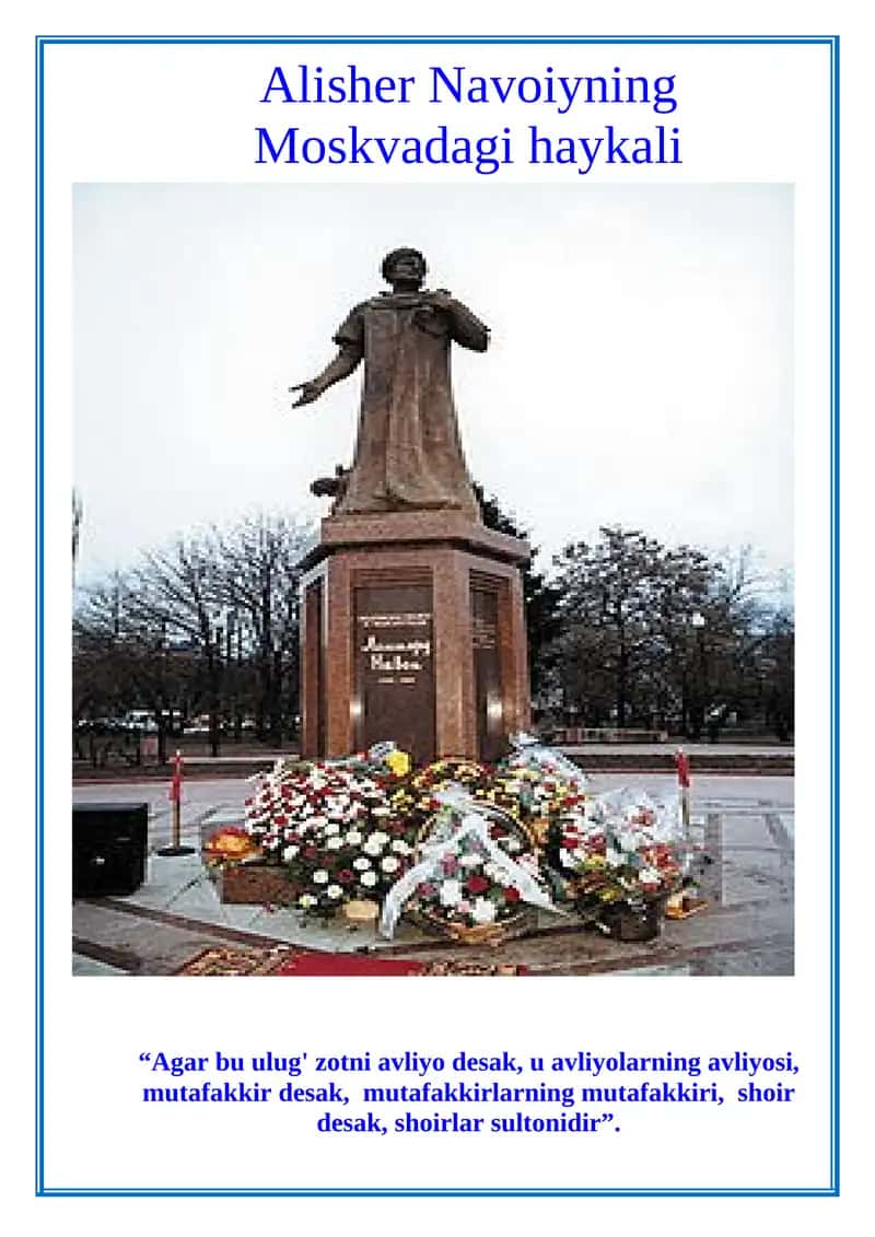 Alisher Navoiy ko'rgazmalari 25 ta