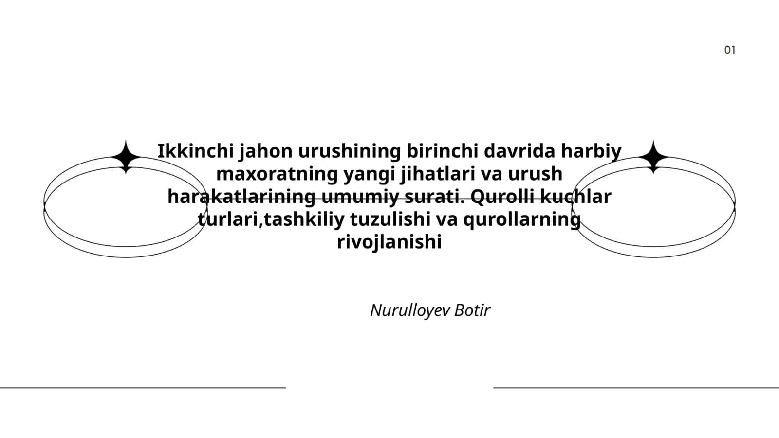 Harbiy maxoratning yangi jihatlari va urush harakatlarining umumiy surati