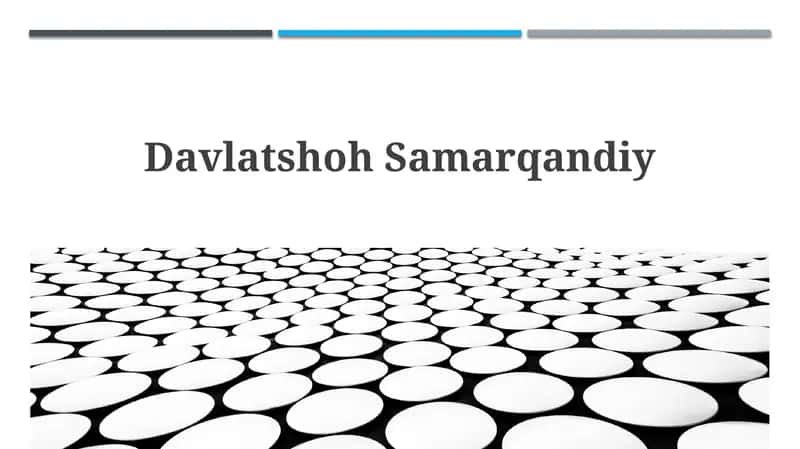 Davlatshoh Samarqandiy