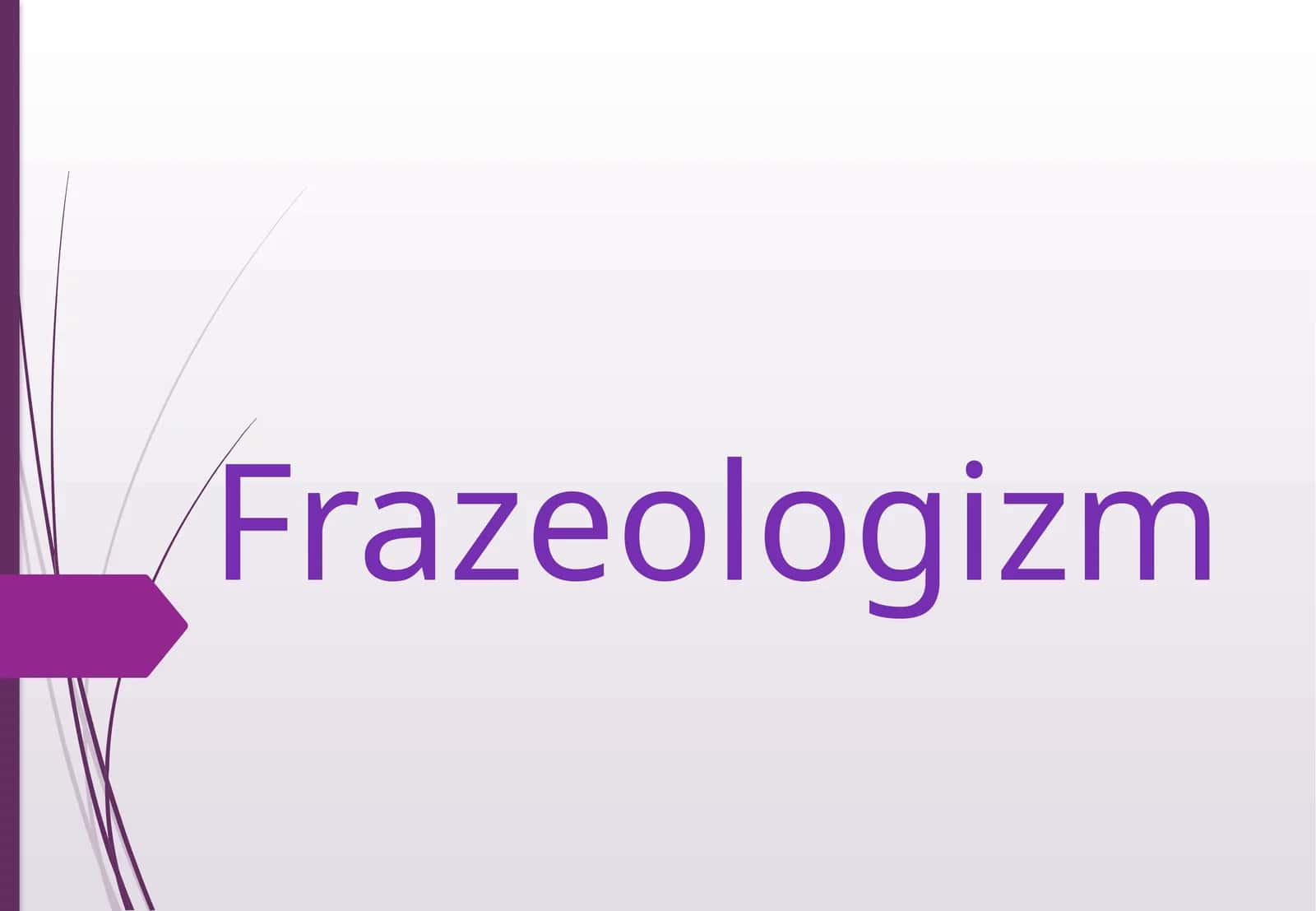 Frazeologizm
