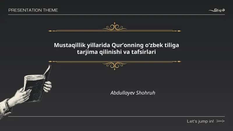 Mustaqillik yillarida Qurʼonning oʻzbek tiliga tarjima qilinishi va tafsirlari