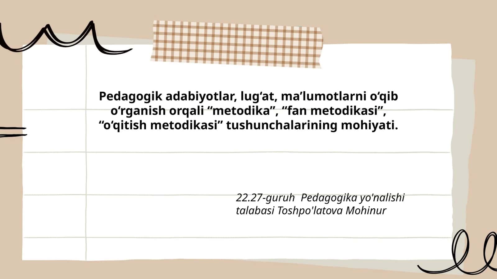 Pedagogik adabiyotlar
