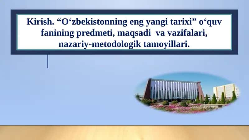 O‘zbekistonning eng yangi tarixi