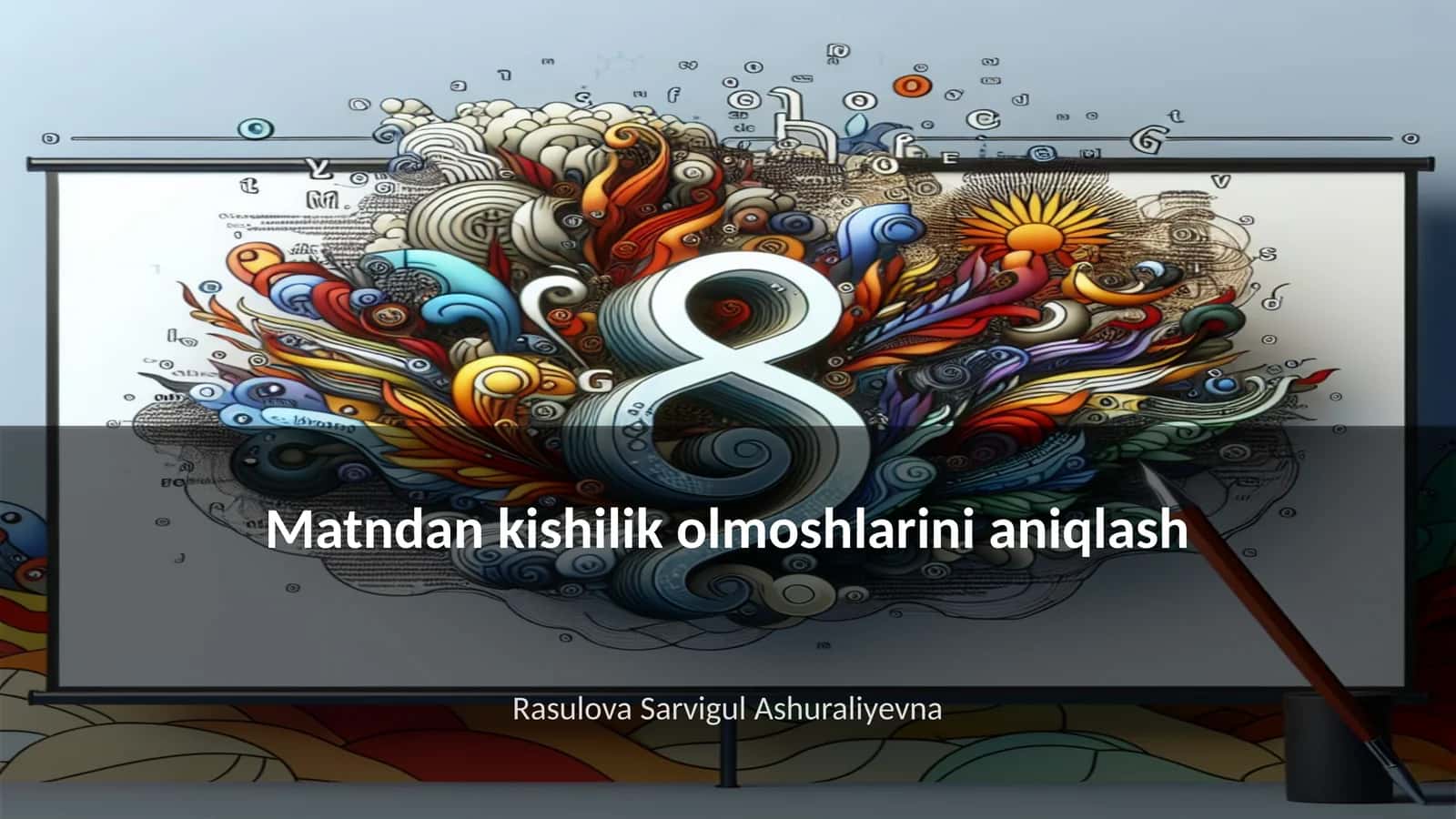 Matndan kishilik olmoshlarini aniqlash
