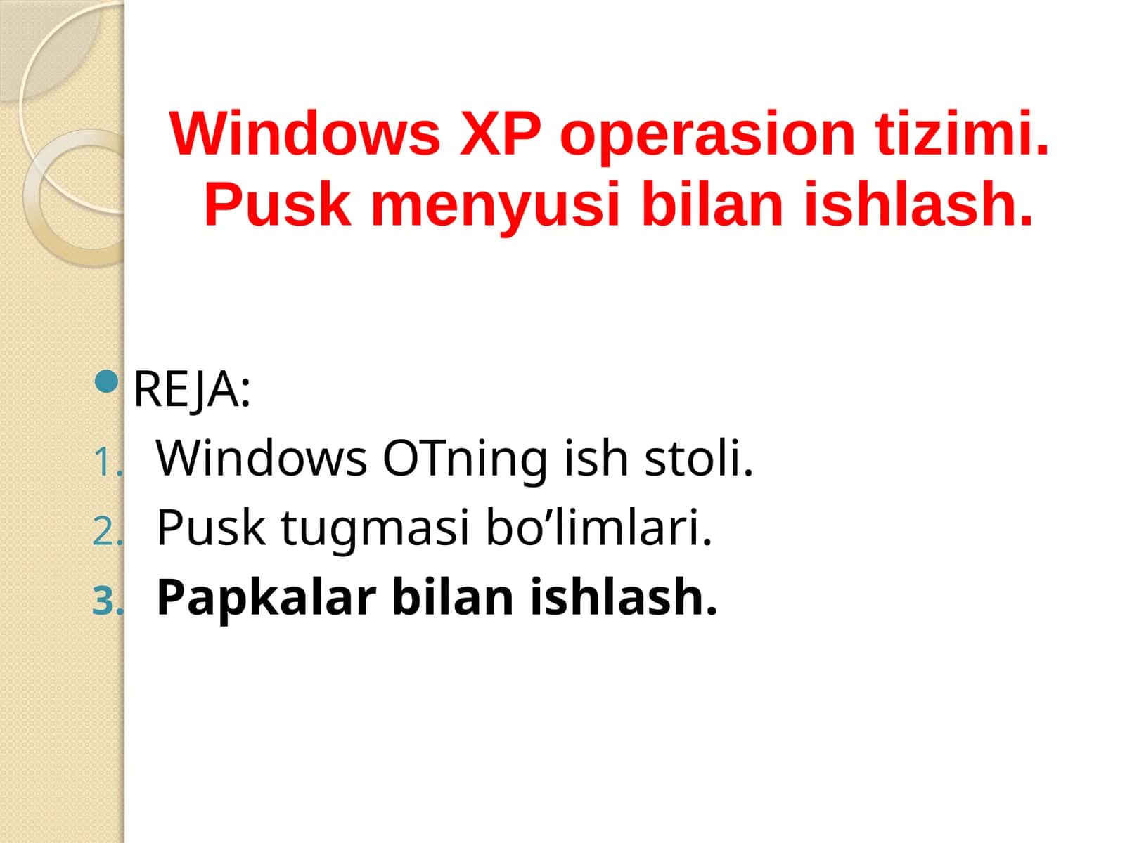 Windows OTning ishtioli