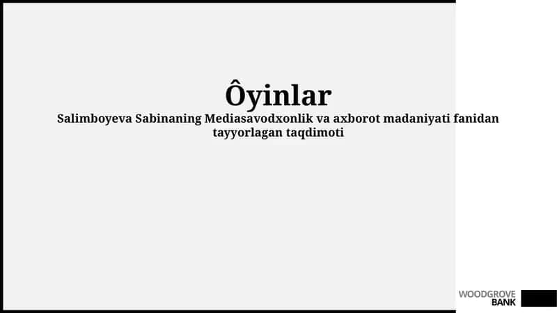 O'yinlarning ta'siri, tarixi va turkumlarini o'rganing. O'yin dizaynida foydalanuvchi interfeysi va tajribasi muhim muammolar