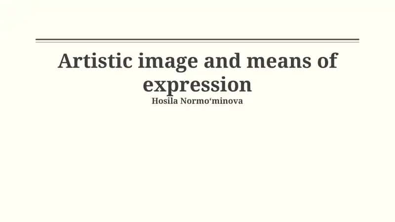 Means of Expression: A Survey
