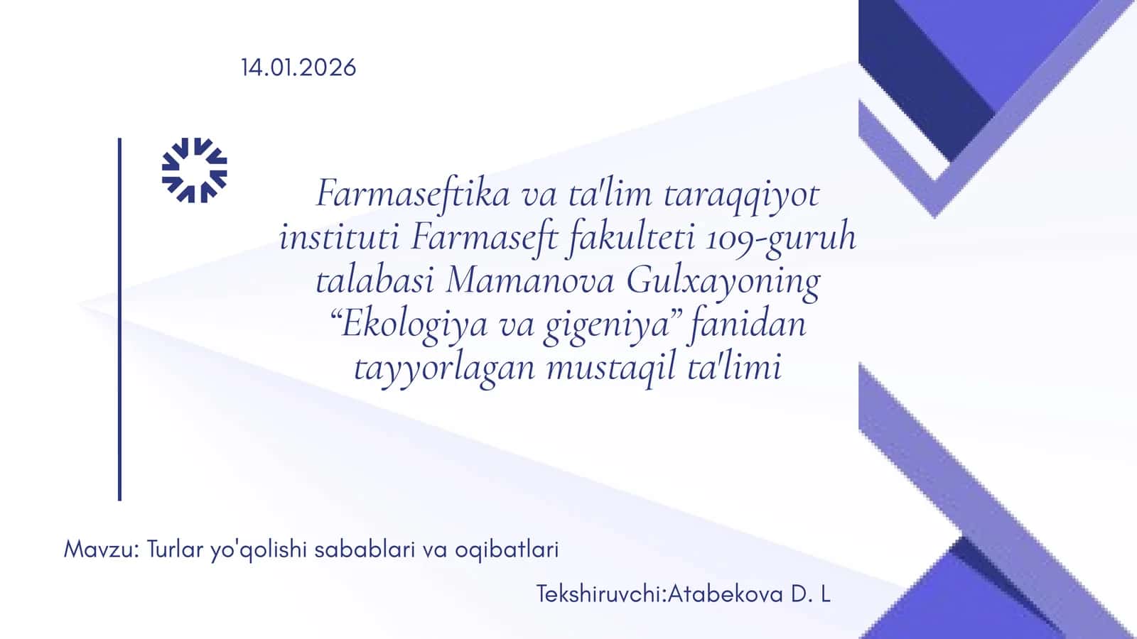 Turlar yo'qolishi