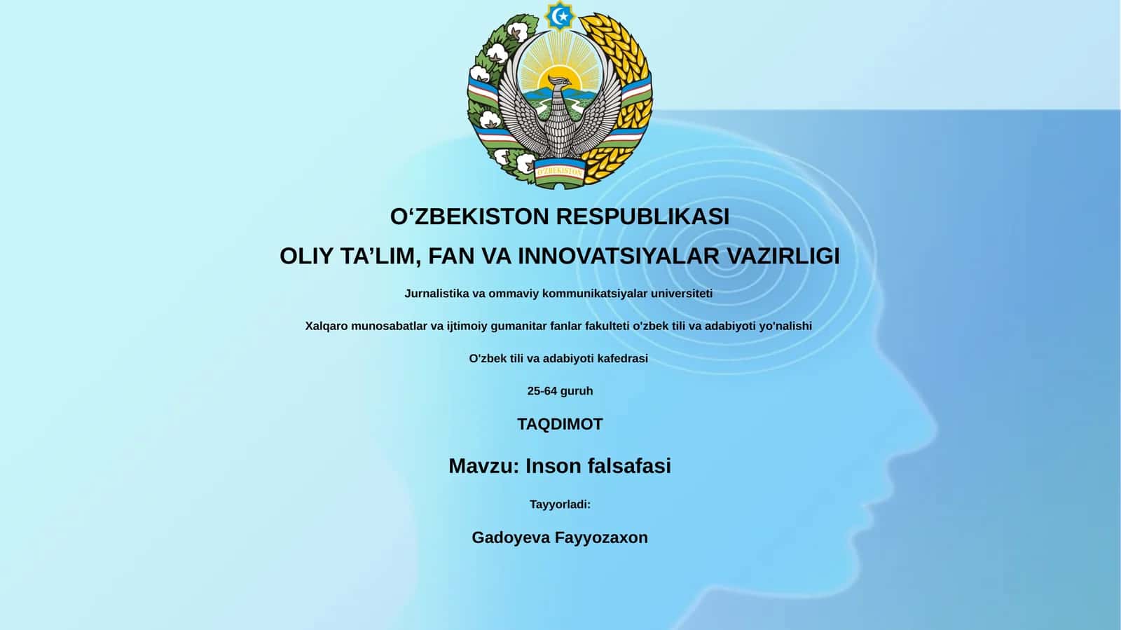 Inson falsafasi