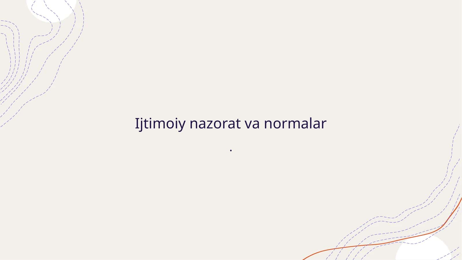 Ijtimoiy nazorat va normalar