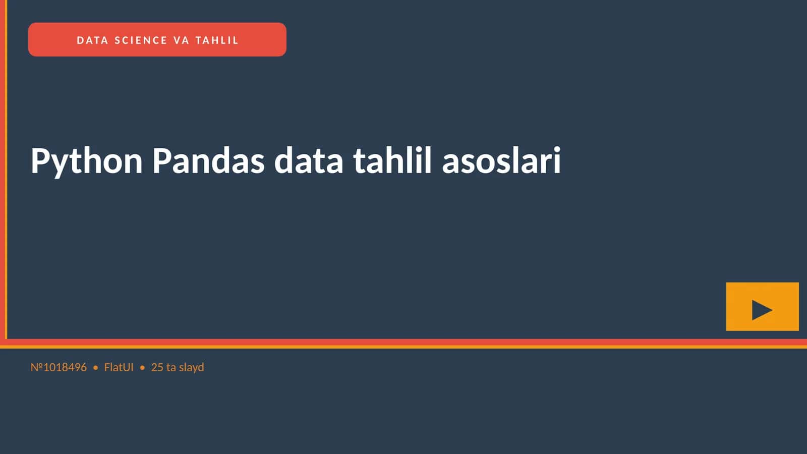 Python Pandas data tahlil asoslari
