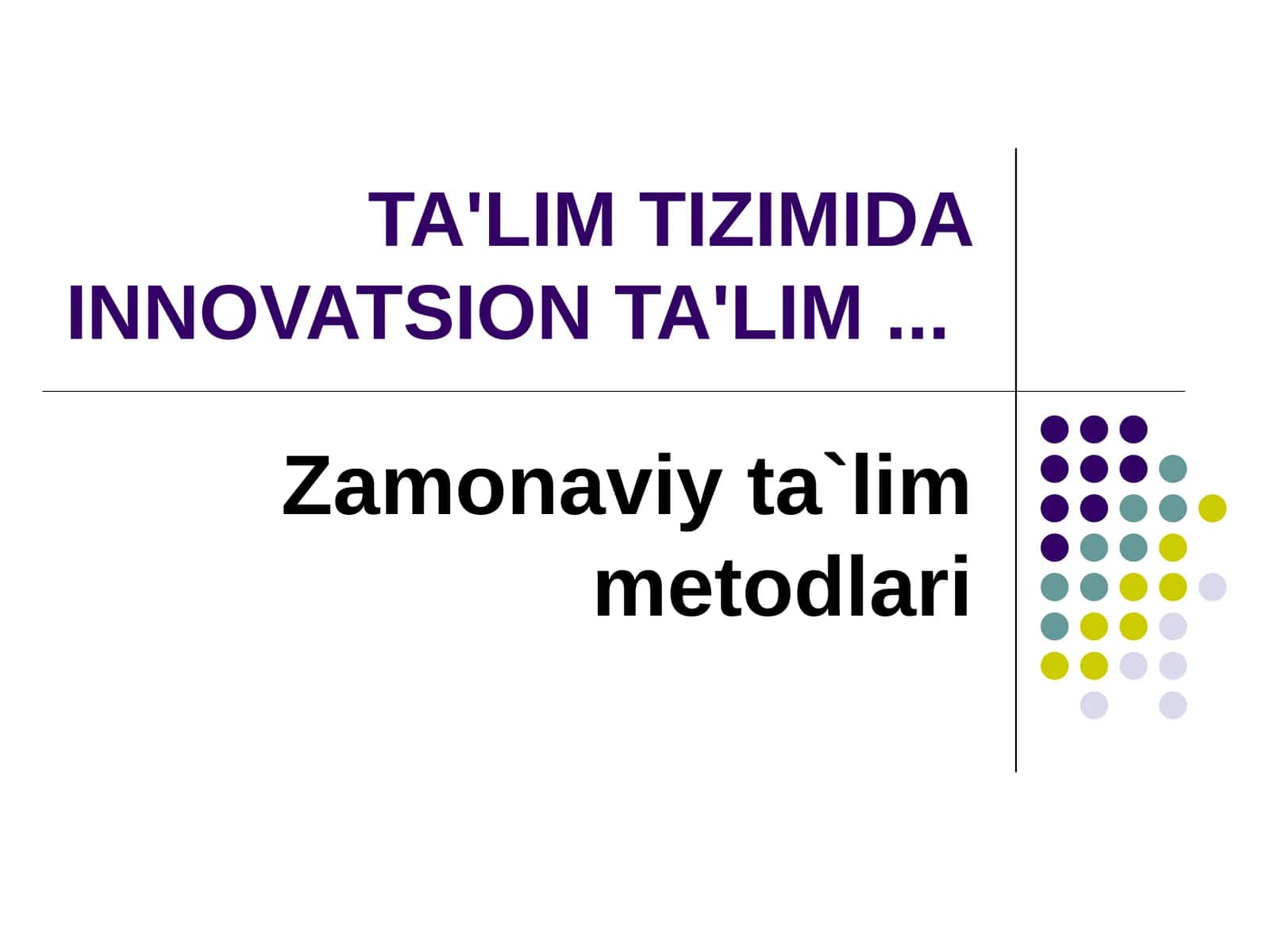 Masofaviy ta’lim berish uslub
