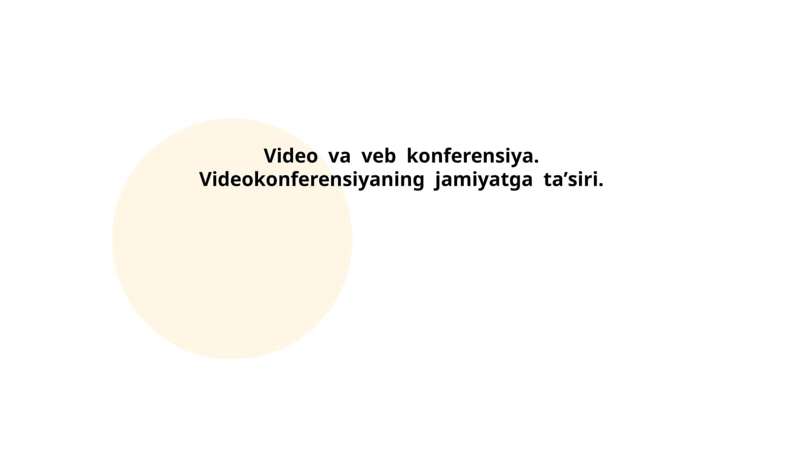 Videokonferensiyaning jamiyatdagi taʼsiri