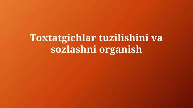 Sovutgichning Asosiy Qismlari va Konfiguratsiyasi