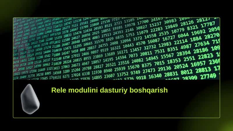 Rele moduli dasturiy boshqarish