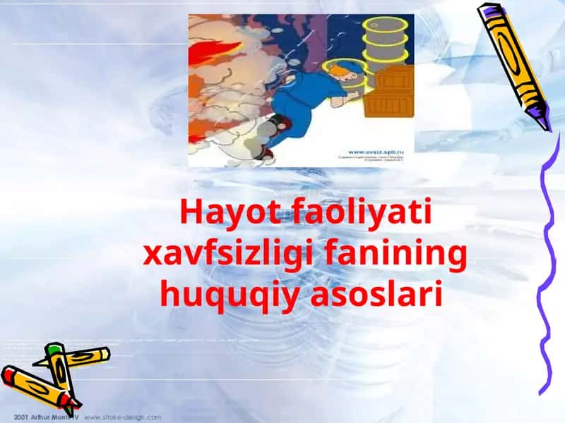 Hayot faoliyati xavfsizligi fanining huquqiy asoslari