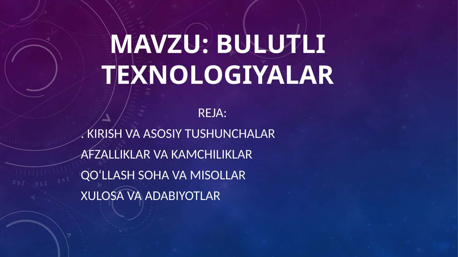 Bulutli Texnologiyalar