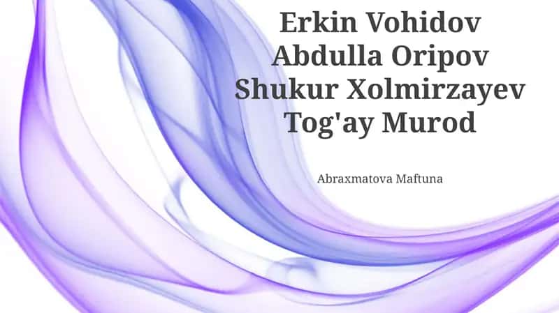 Abdulla Oripov: She'riyat olami