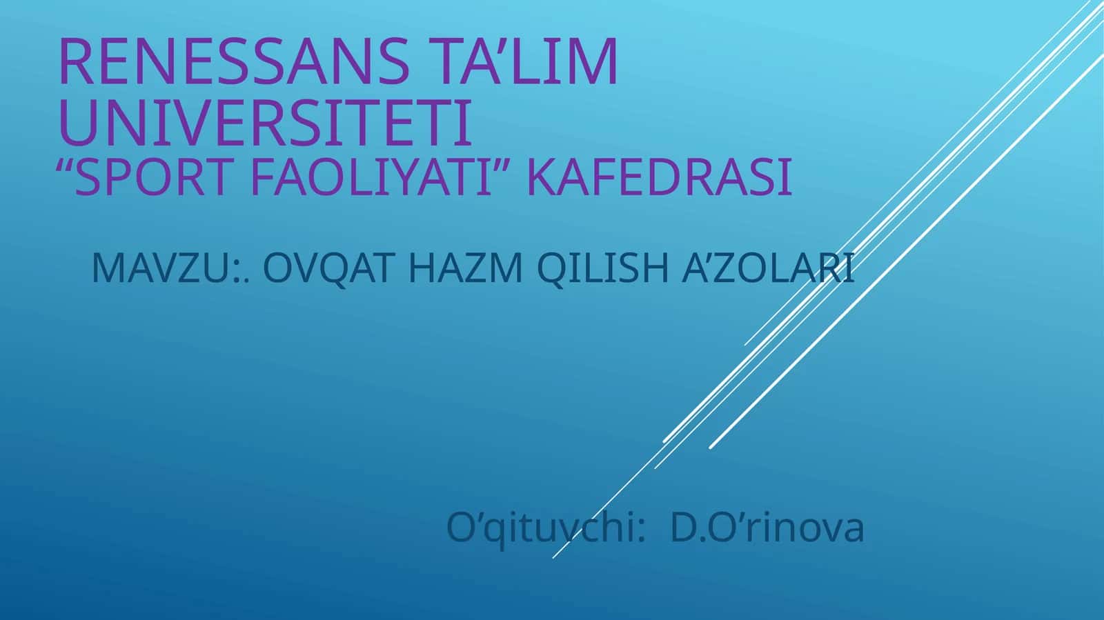 OVCAT HAZM QILISH A’ZOLARI