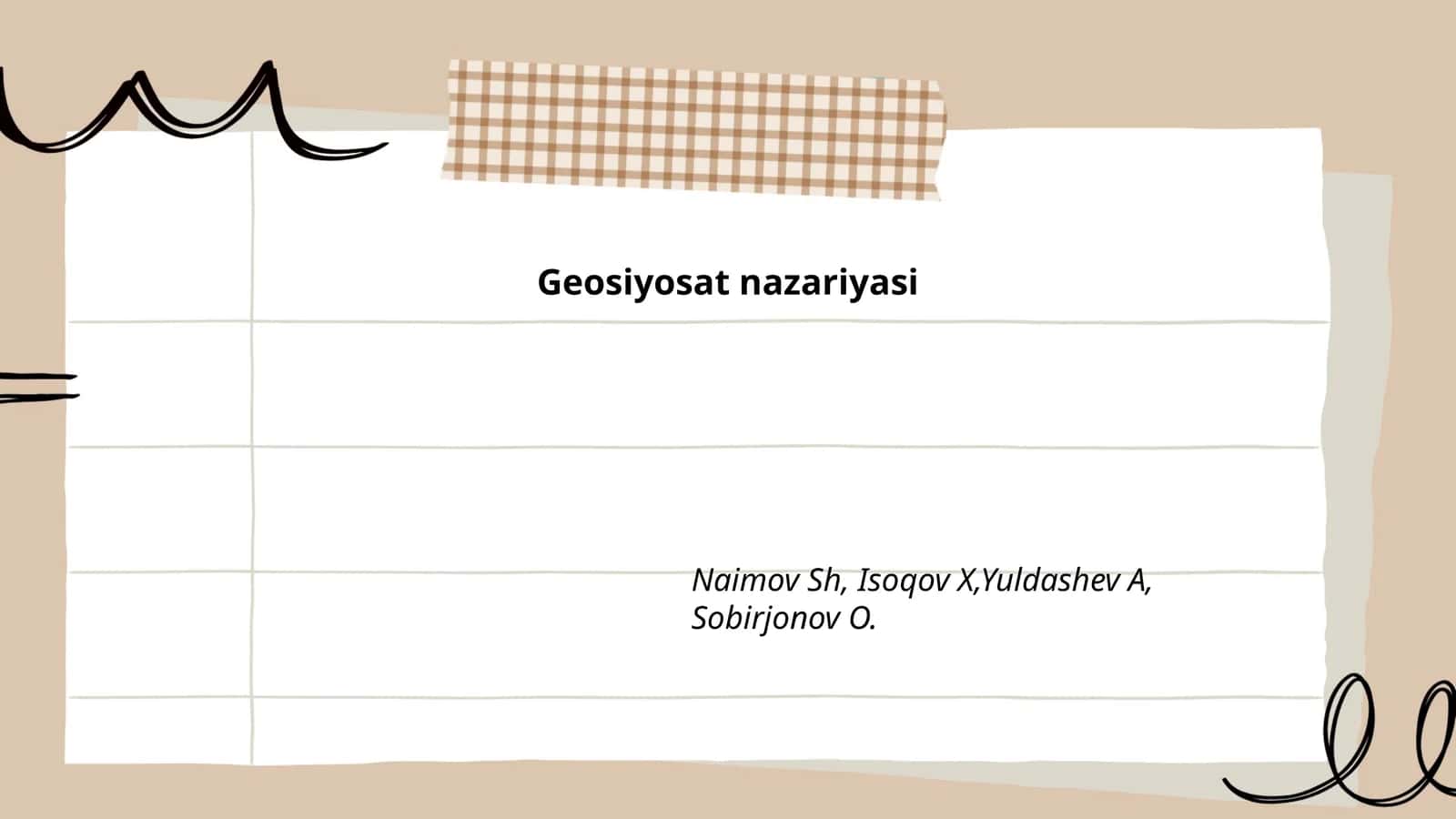 Geosiyosat nazariyasi