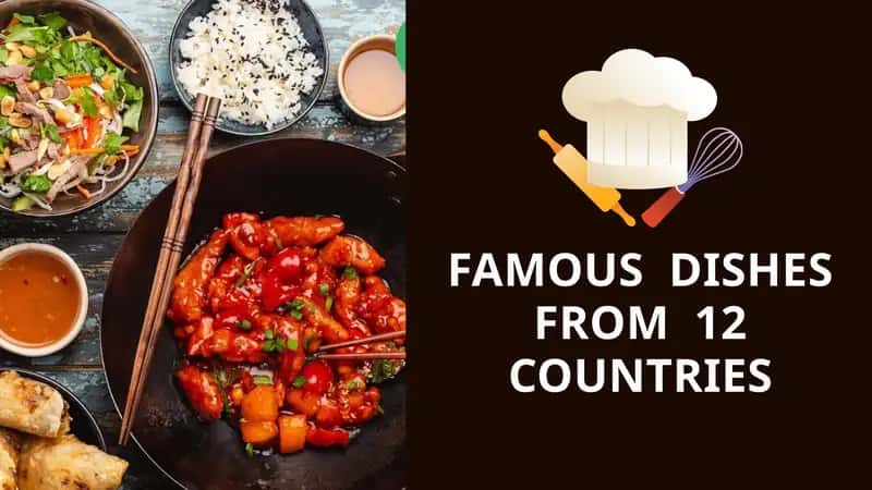 Popular dishes of countries
