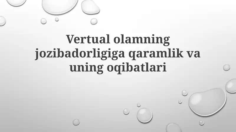 Virtual olamga qaramlik: sabablari, oqibatlari va yechimlari