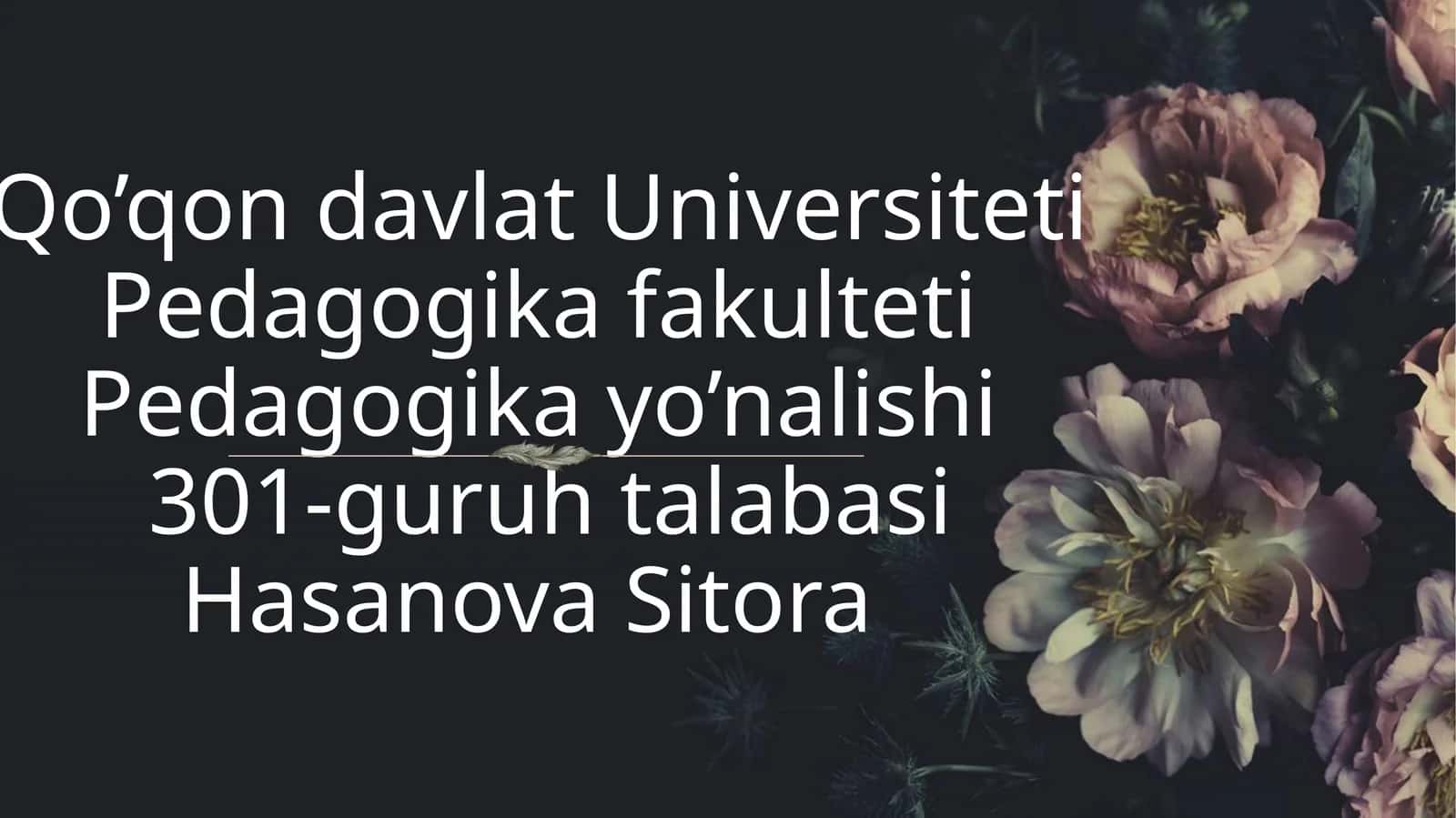 Tarbiyafaninioʻqitishdainterfaolmetodlardanfoydalanishningtaʼlimiyimkoniyatlari