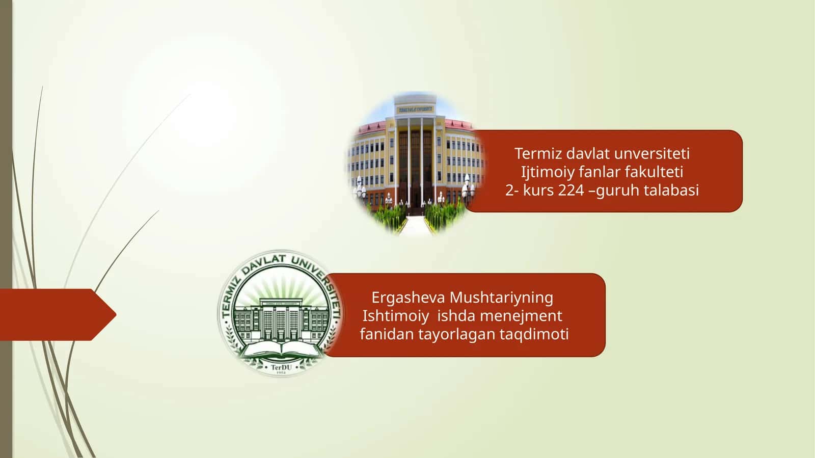 Ijtimoiy xizmatlarda operativ boshqaruv