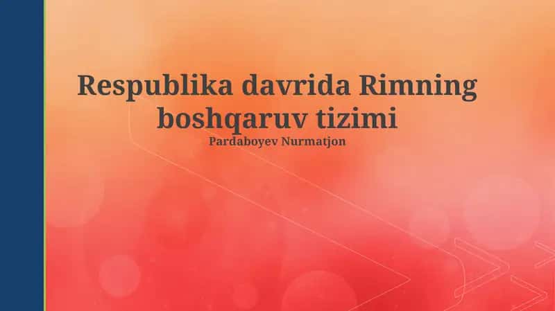 Respublika davrida Rimning boshqaruv tizimi