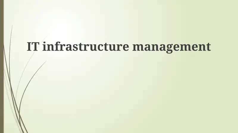 IT Infrastructure Management